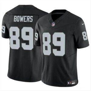 #89 Brock Bowers Black F.U.S.E Vapor Stitched Jersey